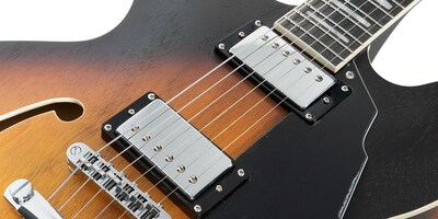 Foto 6 | Foto 6 | Guitarra Eléctrica 6 Cuerdas Mars Hollowbody 339 Satin Violin Sunburst