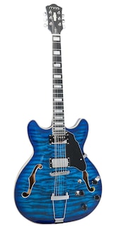 Foto 5 | Foto 5 | Guitarra Eléctrica 6 Cuerdas Mars Hollowbody 335 Custom Blue