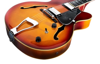 Foto 6 | Foto 6 | Guitarra Eléctrica 6 Cuerdas Mars Modelo Archtop Cherry Sunburst