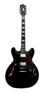 Foto 1 | Foto 1 | Guitarra Eléctrica 6 Cuerdas Mars Hollowbody 335 Studio Bac Negro