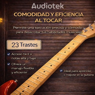 Foto 5 | Foto 5 | Guitarra Eléctrica Audiotek Rojo con Amplificador 9V Funda Capotraste Afinador Eléctrico Accesorios Repuesto