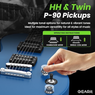 Foto 2 | Foto 2 | Guitarra Eléctrica Gearit Gi-155 Valley Series 39 Con Amplificador - Venta Internacional.