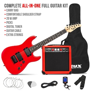 Foto 2 | Foto 2 | Guitarra Eléctrica Lyxpro De 36 Pulgadas Con Kit Para Niños De Tamaño 3/4, Color Rojo - Venta Internacional.