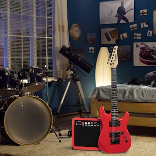 Foto 7 | Foto 7 | Guitarra Eléctrica Lyxpro De 36 Pulgadas Con Kit Para Niños De Tamaño 3/4, Color Rojo - Venta Internacional.