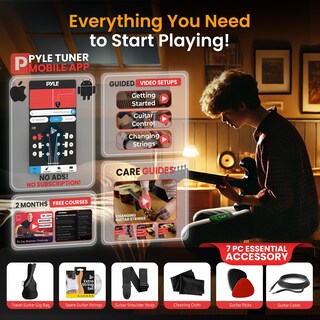 Foto 2 | Foto 2 | Kit De Guitarra Eléctrica Pyle, Tamaño Completo, Para Zurdos, Estilo St - Venta Internacional.