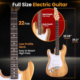 Foto 3 | Foto 3 | Kit De Guitarra Eléctrica Pyle, Tamaño Completo, Para Zurdos, Estilo St - Venta Internacional.