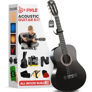 Foto 1 | Foto 1 | Guitarra Acústica Pyle Beginner 4/4 De Tamaño Completo Con Accesorios - Venta Internacional.
