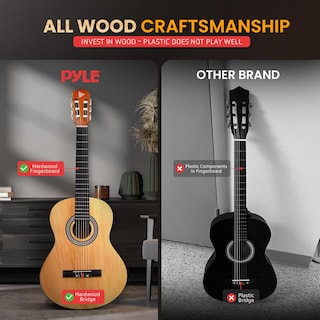 Foto 4 | Foto 4 | Guitarra Acústica Pyle Para Zurdos Para Principiantes Y 1/2 Tamaño Junior - Venta Internacional.
