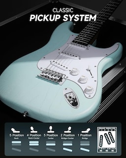Foto 3 | Foto 3 | Guitarra Eléctrica Donner Dst-80 99 Cm Con Amplificador Y Accesorios - Venta Internacional.
