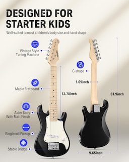 Foto 2 | Foto 2 | Kit De Guitarra Eléctrica Donner Dsj-100 Para Niños De 30 Pulgadas Para Principiantes - Venta Internacional.