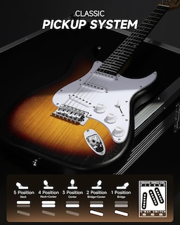 Foto 3 | Foto 3 | Guitarra Eléctrica Donner Dst-80 99 Cm Con Amplificador Y Accesorios - Venta Internacional.