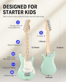 Foto 2 | Foto 2 | Kit De Inicio De Guitarra Eléctrica Donner Dsj-100 De 30 Pulgadas Para Adolescentes - Venta Internacional.