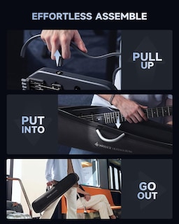 Foto 3 | Foto 3 | Guitarra Eléctrica Donner Hush X Featherlight Travel Con Soportes - Venta Internacional.