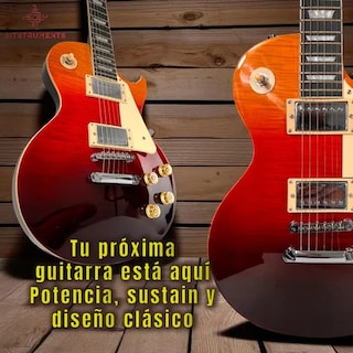 Foto 4 | Foto 4 | Guitarra Danwood Estilo Les Paul Slp768 Cherry Brillante Caoba