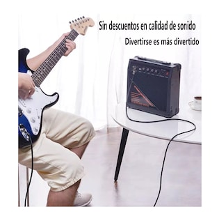 Foto 5 | Foto 5 | Audio Cable Belug para Guitarra Eléctrica Bajo 6 B Negro/Plata