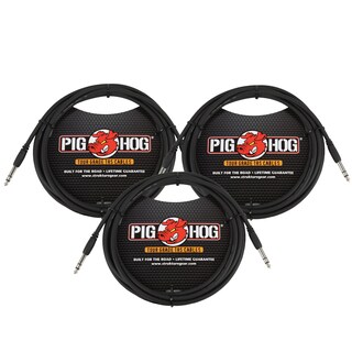 Foto 1 | Foto 1 | Cable De Instrumentos Pig Hog, 10 Pies 1/4 Trs - 1/4 Trs, Paquete De 3 - Venta Internacional.