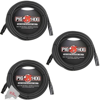 Foto 1 | Foto 1 | Cable De Micrófono Pig Hog Phm20 Xlr M/f De 6 M, Paquete De 3 - Venta Internacional.