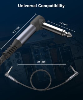 Foto 4 | Foto 4 | Cables De Conexión Para Guitarra Elebase, Paquete De 3 Unidades, 60 Cm, 6,35 Mm, Ts Copper, Macho - Venta Internacional.