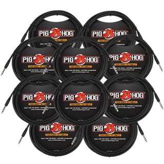 Foto 1 | Foto 1 | Cable Pig Hog, 10 Pies 1/4 Trs - 1/4 Trs, Paquete De 10 Unidades - Venta Internacional.