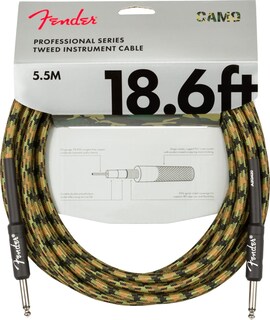Foto 2 | Foto 2 | Cable Para Instrumentos Fender Professional Tweed, 5,7 M, Woodland Camo - Venta Internacional.