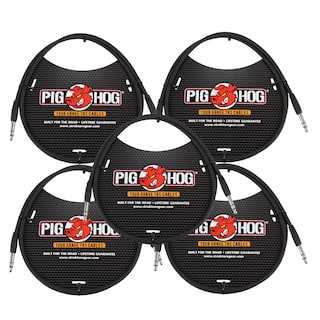 Foto 1 | Foto 1 | Cable De Instrumentos Pig Hog 1/4 Trs - 1/4 Trs 3 Pies (90 Cm) X5 - Venta Internacional.