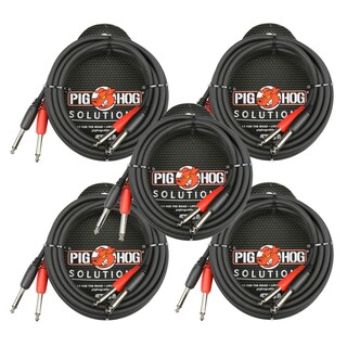 Foto 1 | Foto 1 | Cable Pig Hog Dual 1/4 Mono (macho) Pd-21410 X5 - Venta Internacional.