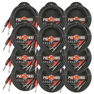 Foto 1 | Foto 1 | Cable Pig Hog Dual 1/4 Mono (macho) Pd-21410 X12 - Venta Internacional.