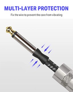 Foto 5 | Foto 5 | Cable De Instrumento Donner De 3 M Para Guitarra Eléctrica Y Bajo 1/4 - Venta Internacional.