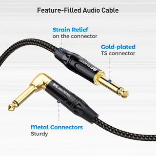 Foto 4 | Foto 4 | Instrument Cable Matters, Paquete De 2 Unidades, Trenzado, 6 Pies 1/4 Ts - Venta Internacional.