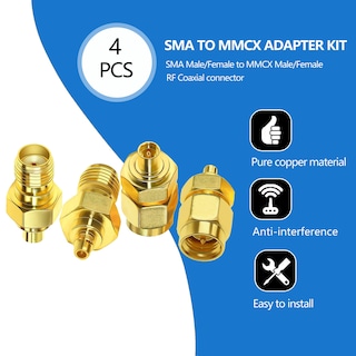 Foto 2 | Foto 2 | Juego De 4 Adaptadores Coaxiales Tuolnk Sma A Mmcx Pure Brass - Venta Internacional.