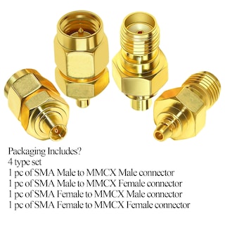 Foto 7 | Foto 7 | Juego De 4 Adaptadores Coaxiales Tuolnk Sma A Mmcx Pure Brass - Venta Internacional.