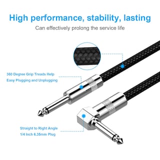 Foto 4 | Foto 4 | Cable Para Guitarra New Bee, Cable De Amplificador Para Instrumento Eléctrico Y Bajo, 3 M - Venta Internacional.