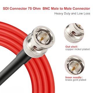 Foto 3 | Foto 3 | Cable Sdi Xrds -rf 12g 75ohm Rg6 Bnc 1,8 M Para Cámara De Vídeo - Venta Internacional.