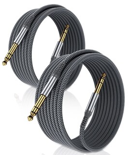 Foto 1 | Foto 1 | Cable De Instrumento Elebase Trs 3 M De 1/4 Pulgadas Paquete De 2 Unidades Para Guitarra - Venta Internacional.
