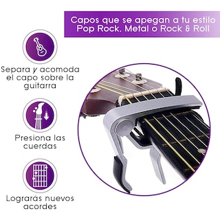 Foto 4 | Foto 4 | Capotraste para Guitarra Arieta Capo Plata