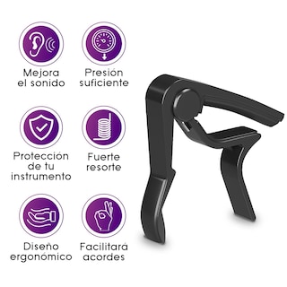 Foto 2 | Foto 2 | Capotraste para Guitarra Arieta Capo Negro