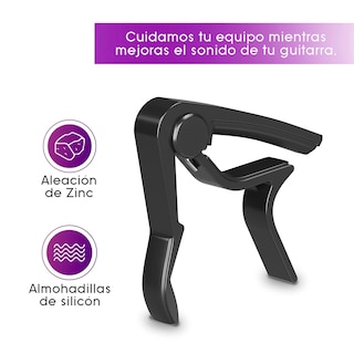 Foto 5 | Foto 5 | Capotraste para Guitarra Arieta Capo Negro