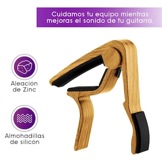 Foto 5 | Foto 5 | Capotraste para Guitarra Arieta Capo Café Claro
