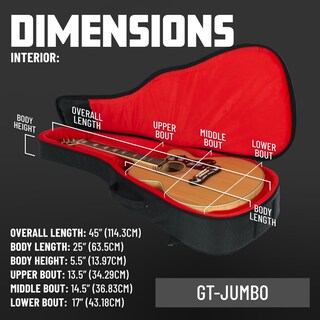Foto 6 | Foto 6 | Estuches Gig Bag Gator Series Transit, Ligeros, Jumbo Acoustic - Venta Internacional.