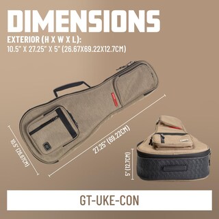 Foto 7 | Foto 7 | Estuche Para Ukelele De Concierto, Gator, Serie Transit, Gris Claro - Venta Internacional.
