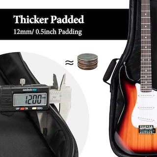 Foto 3 | Foto 3 | Funda Acolchada Cahaya Para Guitarra Eléctrica, Funda Blanda - Venta Internacional.
