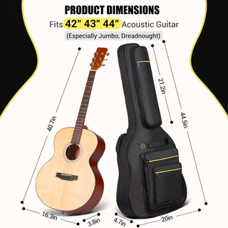 Foto 4 | Foto 4 | Funda Cahaya Para Guitarra Jumbo Y Dreadnought De 44 Pulgadas - Venta Internacional.