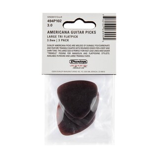 Foto 5 | Foto 5 | Juego De 3 Púas Para Guitarra Dunlop Americana, 3 Mm, Color Marrón, Triángulo Grande - Venta Internacional.