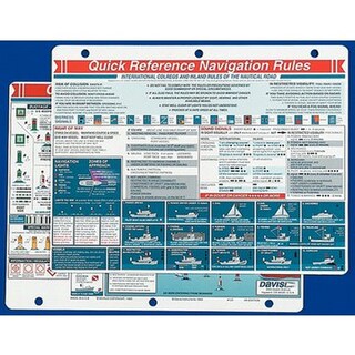 Foto 1 | Foto 1 | Tarjeta De Referencia Rápida Sobre Reglas De Navegación Davis 125 - Venta Internacional.