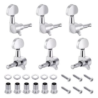 Foto 1 | Foto 1 | Clavijas de Afinación para Guitarra Eléctrica o Acústica 6 piezas Plata