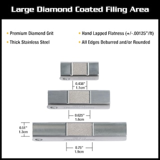 Foto 6 | Foto 6 | Fret Leveler Musicnomad Diamond U-file Para Trastes De Guitarra, Paquete De 3 - Venta Internacional.