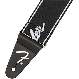 Foto 2 | Foto 2 | Correa Para Guitarra Fender Weighless Running Logo 5 Cm Negro/blanco - Venta Internacional.