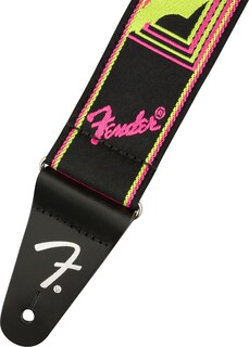 Foto 3 | Foto 3 | Correa De Guitarra Fender Neon Con Monograma De 5 Cm, Rosa/amarillo, Con Acceso - Venta Internacional.