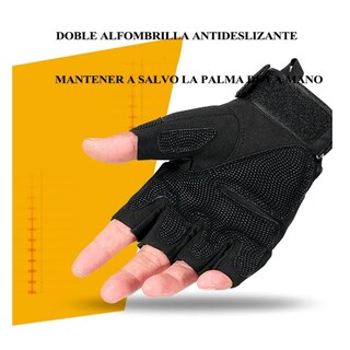 Foto 5 | Foto 5 | Guantes Tácticos Militares Sin Dedos Para Moto Negros Lab.g Talla M: 7.5-7.9 Pulgadas