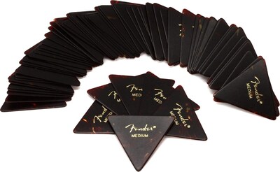 Foto 1 | Foto 1 | Púas Para Guitarra Fender 355 Sharp Triangle Shell, Paquete De 72 Unidades, Tamaño Mediano - Venta Internacional.